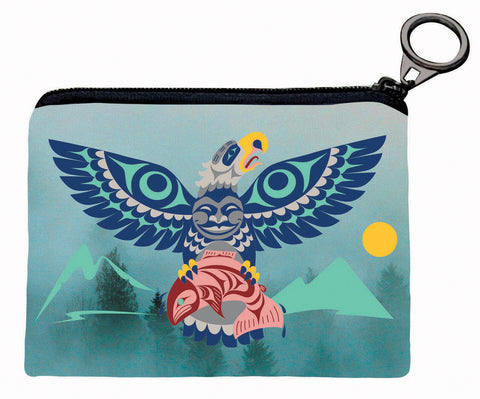 Coin Purse - Eagle Salmon (CP29)