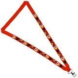 Loomed Cut Glass Lanyard Feather Pattern (BLL-C01)