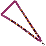 Loomed Cut Glass Lanyard Feather Pattern (BLL-C01)
