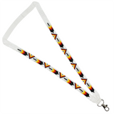 Loomed Cut Glass Lanyard Feather Pattern (BLL-C01)