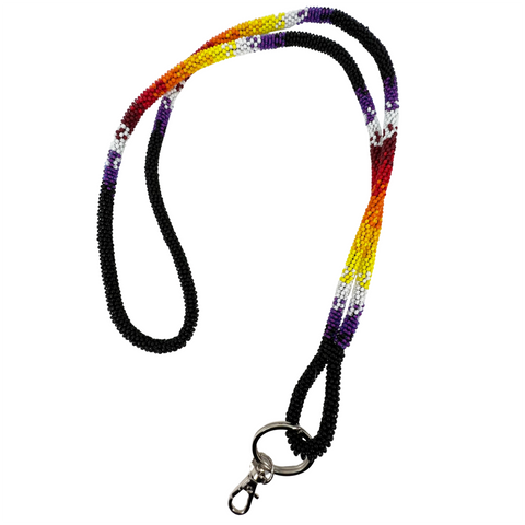 Wrap Beaded Blended Lanyard (BLW-001)