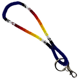 Wrap Beaded Blended Wrist Lanyard (BLW-200)