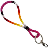 Wrap Beaded Blended Wrist Lanyard (BLW-200)