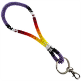 Wrap Beaded Blended Wrist Lanyard (BLW-200)