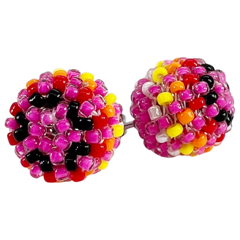 Beaded Stud Earrings (BDE-E01)