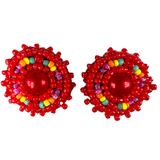 Beaded Stud Earrings (BSE-001)