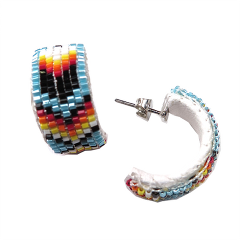 Peyote Stitch Beaded Earrings 2CM (BHL-003)