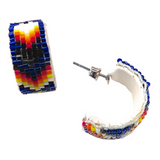 Peyote Stitch Beaded Earrings 2CM (BHL-003)