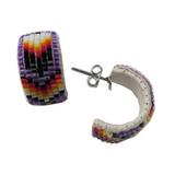 Peyote Stitch Beaded Earrings 2CM (BHL-003)
