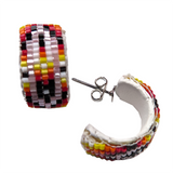 Peyote Stitch 2cm Hoop Earrings (BHL-001)