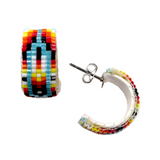 Peyote Stitch 2cm Hoop Earrings (BHL-001)