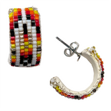 Peyote Stitch 2cm Hoop Earrings (BHL-001)