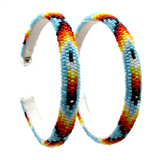 Peyote Stitched Beaded Hoop Earrings (BHC-6CM)