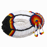 Beaded Barrette - Double Feather (BBW-004)