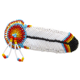Beaded Barrette - Feather (BBW-001)