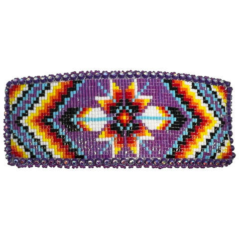 Beaded Barrette - Star & Feather (BCS-B03)