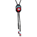 Beaded Bolo Tie - Bear Paw (BBT-003)