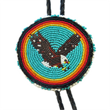 Beaded Bolo Tie - Eagle (BBT-006)