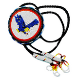 Beaded Bolo Tie - Eagle (BBT-006)