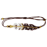 Beaded feather bracelet (bsc-fe3)