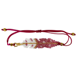 Beaded feather bracelet (bsc-fe3)