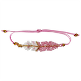 Beaded feather bracelet (bsc-fe3)