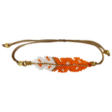 Beaded feather bracelet (bsc-fe3)