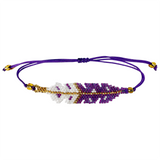Beaded feather bracelet (bsc-fe3)