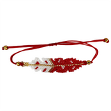 Beaded feather bracelet (bsc-fe3)