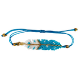 Beaded feather bracelet (bsc-fe3)