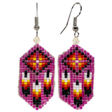 Beaded Earring Multi Feather Design (BCC-E01)