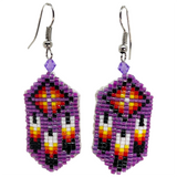 Beaded Earring Multi Feather Design (BCC-E01)