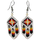Beaded Earring Multi Feather Design (BCC-E01)