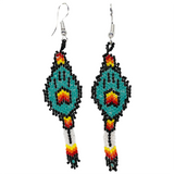 Beaded Wolf Paw Earrings (BSC-WPAW)