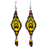 Beaded Wolf Paw Earrings (BSC-WPAW)