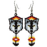 Beaded Wolf Earrings (BSC-WLF)