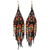 Beaded Shoulder Duster Earrings (DUST-001)