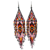 Beaded Shoulder Duster Earrings (DUST-001)