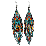 Beaded Shoulder Duster Earrings (DUST-001)
