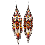 Beaded Shoulder Duster Earrings (DUST-001)