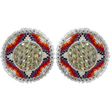 Glam -4 Corner Beaded Earrings
