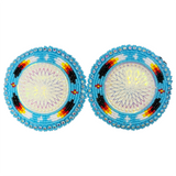 Glam- Circle Beaded Earrings