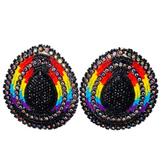 Beaded Glam Earrings Teadrop Crystal (GLAM-TEAR)