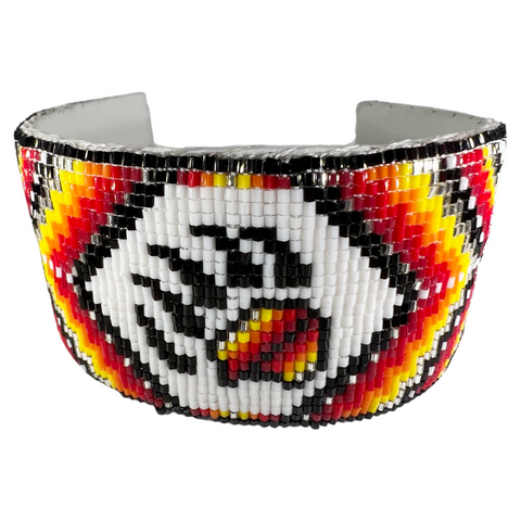 Beaded Cuff Bear Paw Design