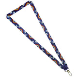 Loomed Cut Glass Lanyard Geometric & Feather Pattern (BLL-C03)