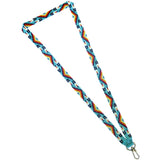 Loomed Cut Glass Lanyard Geometric & Feather Pattern (BLL-C03)