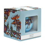 Glass Ornament - Moose (9483)