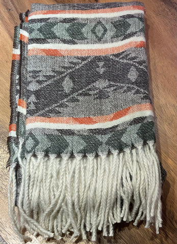 Wool Scarf - Oriana: Brown (NTV-SCF9-4)
