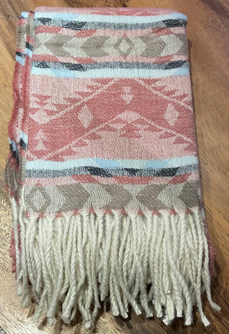 Wool Scarf - Oriana: Pink (NTV-SCF9-7)