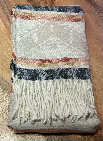 Wool Scarf - Oriana: Beige (NTV-SCF9-10)